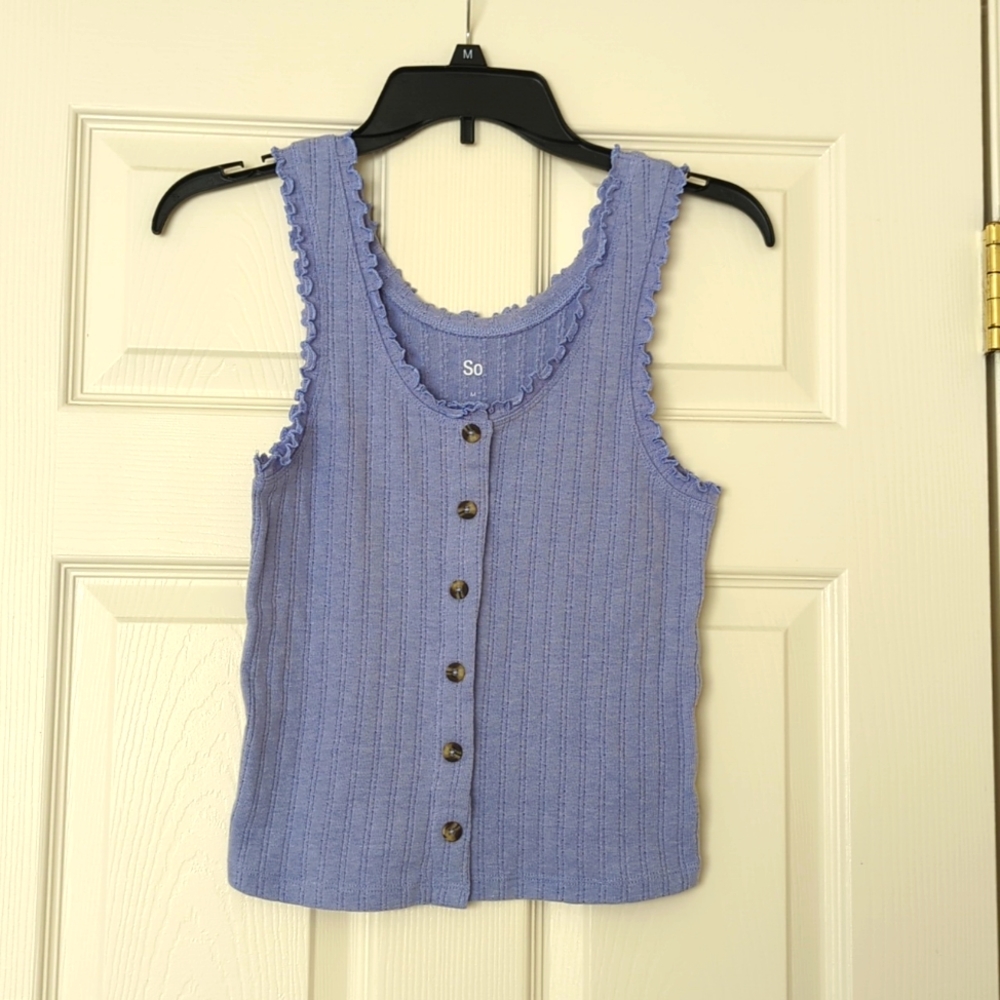 Button up tank top